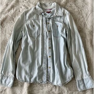 White wash jean shirt